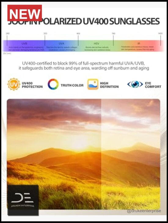 Square Polarized UV400 Protection Sunglasses for Men Women Trendy Designer Style main image 5